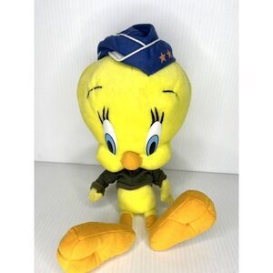 Looney Tunes Nanco Tweety Bird Plush Air Force 15" Stuffed Animal Toy, 2003